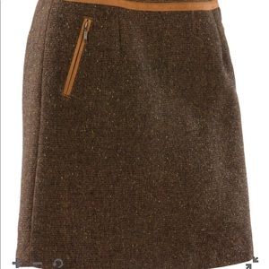 Super Cute Brown Tweed Short Skirt